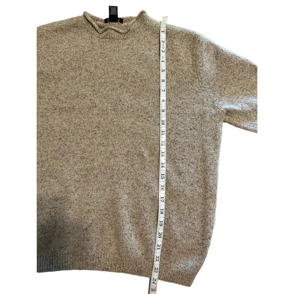 Harold Powell Lambs Wool Blend Crewneck Sweater Men's Size Large Khaki - Picture 5 of 5